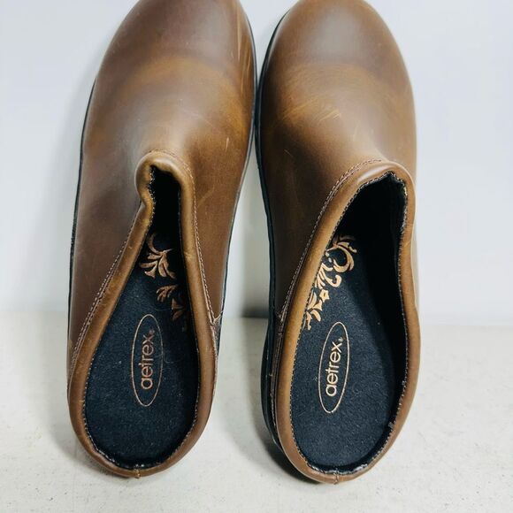 Brown Oiled Aetrex Robin Slip On Size 37-7 - Picture 5 of 8